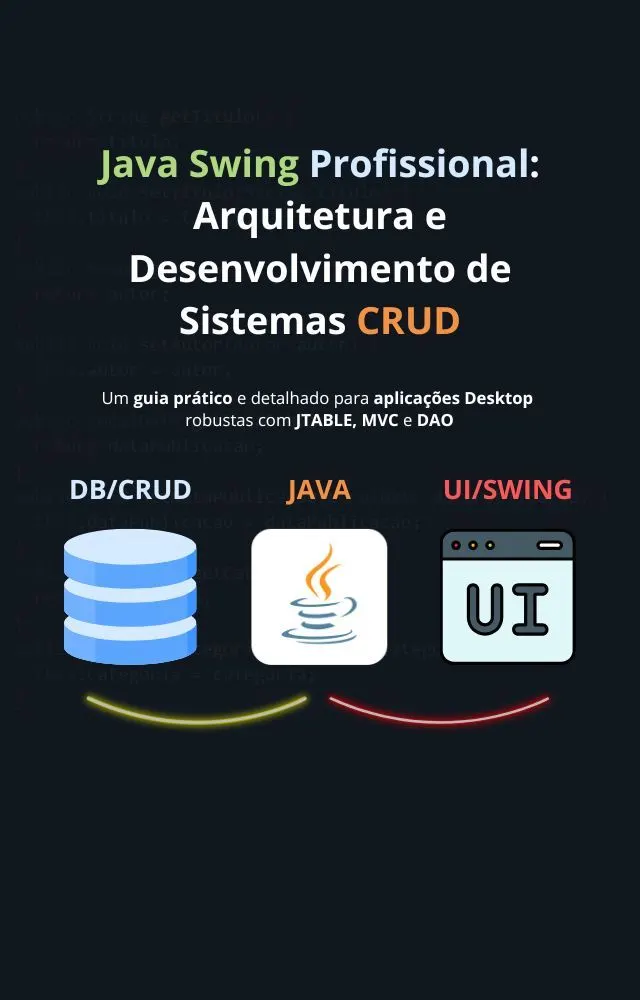 Java Swing Profissional: Arquitetura e Desenvolvimento de Sistemas CRUD