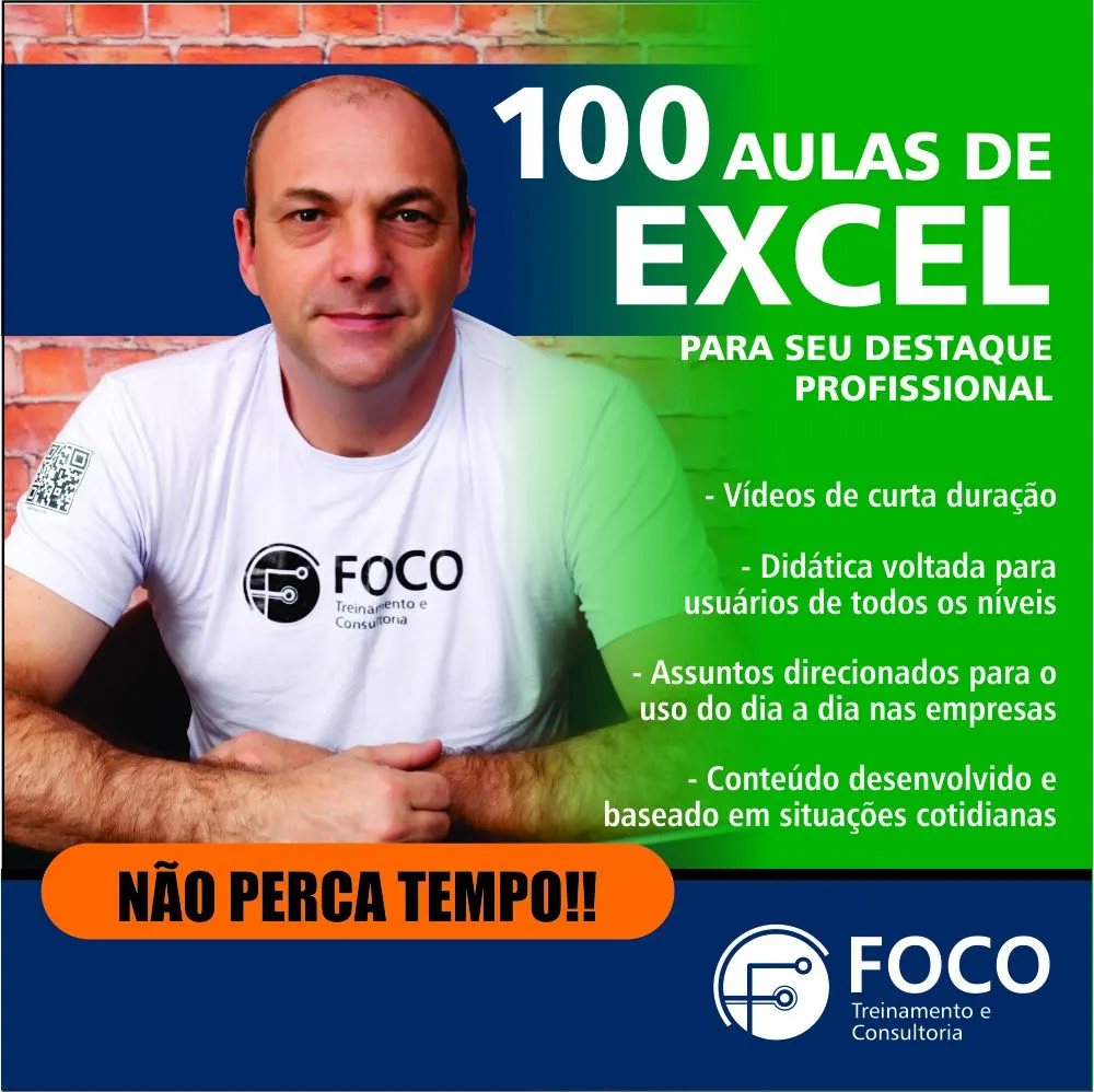 100 AULAS ESSÊNCIAIS DE EXCEL
