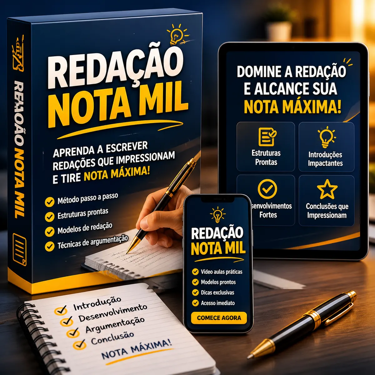 Redação Nota Mil – Curso Completo para Tirar Nota Alta no ENEM e Vestibulares