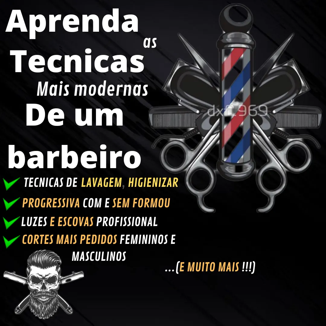 CURSO DE BARBEARIA E CORTES DE CABELO