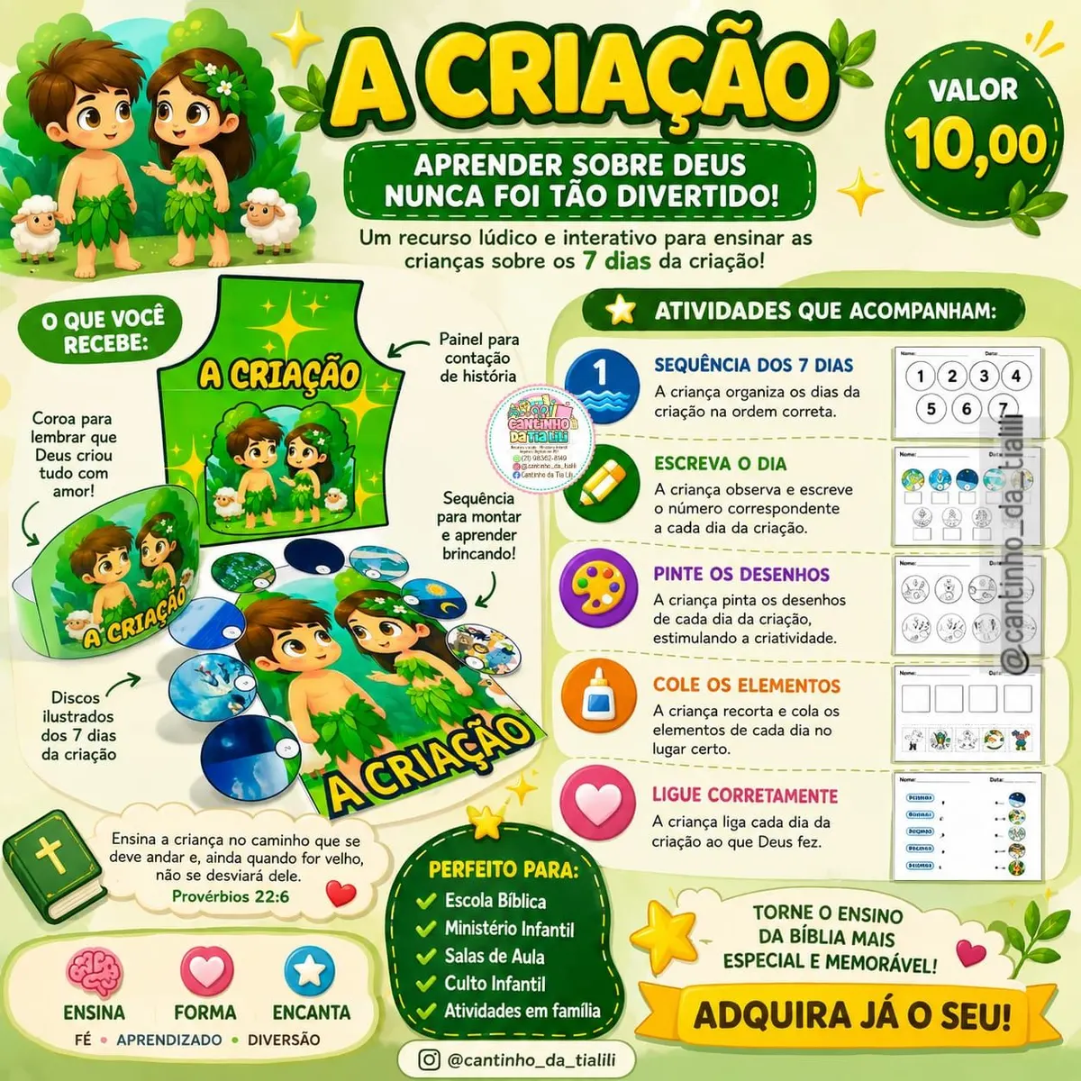 Recurso Pedagógico: A Criação do Mundo