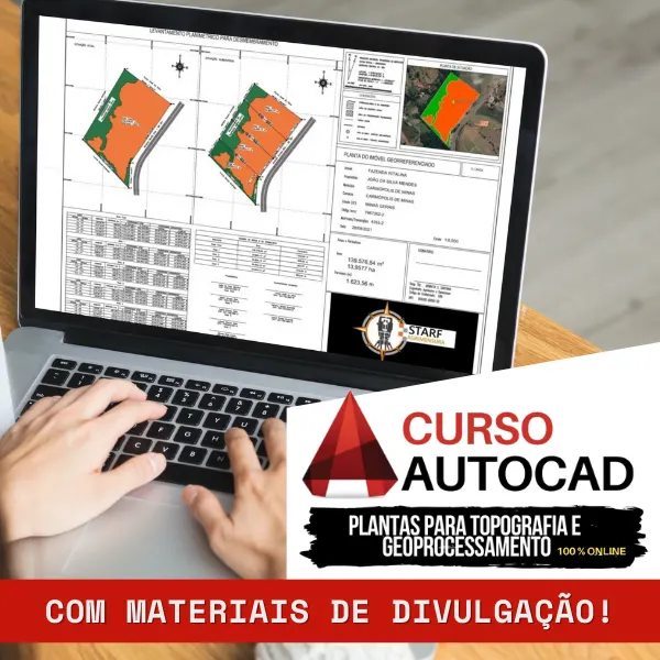 CURSO AUTOCAD - PRODUÇÃO DE PLANTAS PARA TOPOGRAFIA E GEOPROCESSAMENTO