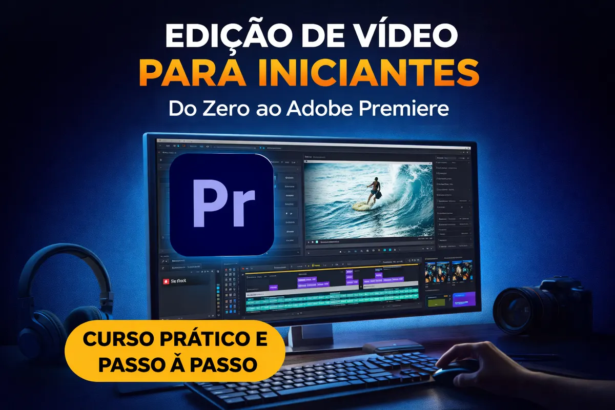 Edição de Vídeo no Adobe Premiere – Curso para Iniciantes do Zero