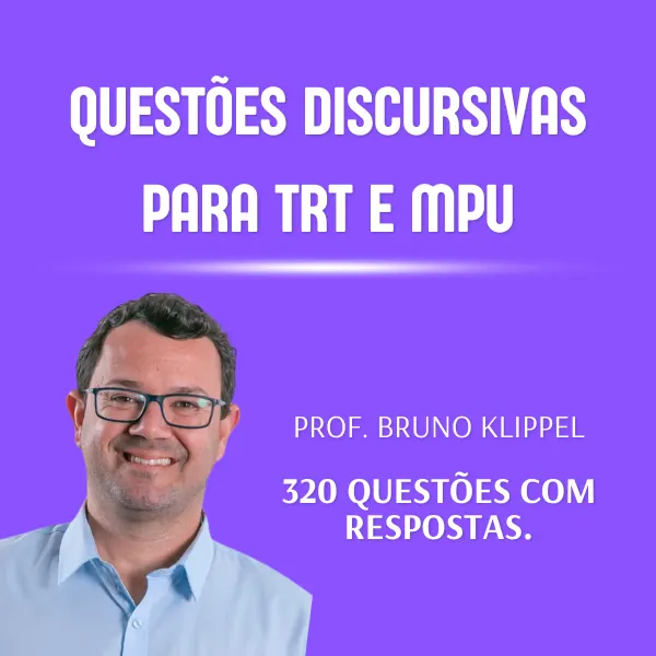 Questões discursivas com gabarito para TRTs e MPU