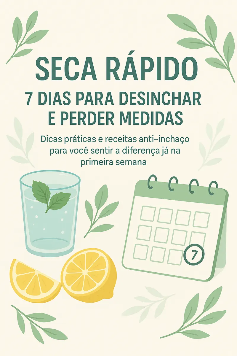 Seca Rápido: 7 Dias para Desinchar e Perder Medidas