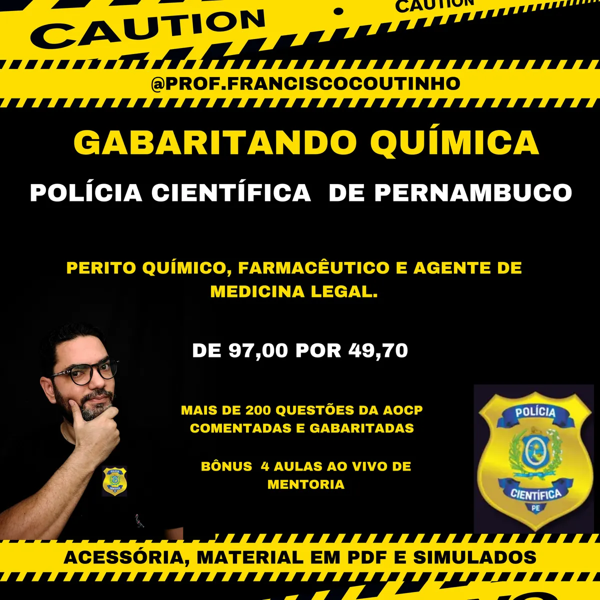 QuimiPerito: O Guia Definitivo para Gabaritar Química no Concurso de Perito Criminal!