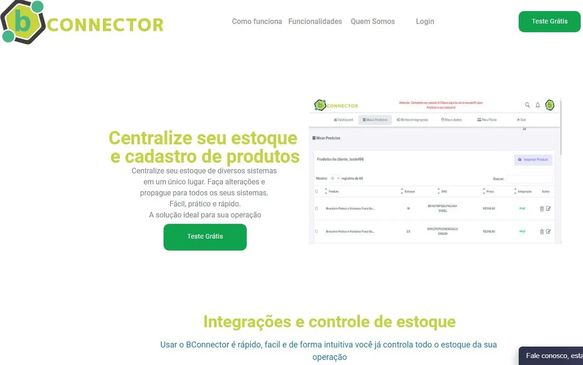 Integração e controle de estoque, produtos e pedidos entre diversas contas do Bling