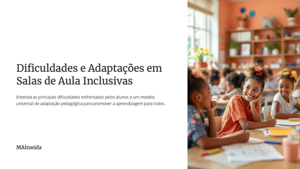 Dificuldades e Adaptações em Sala de Aula Inclusiva
