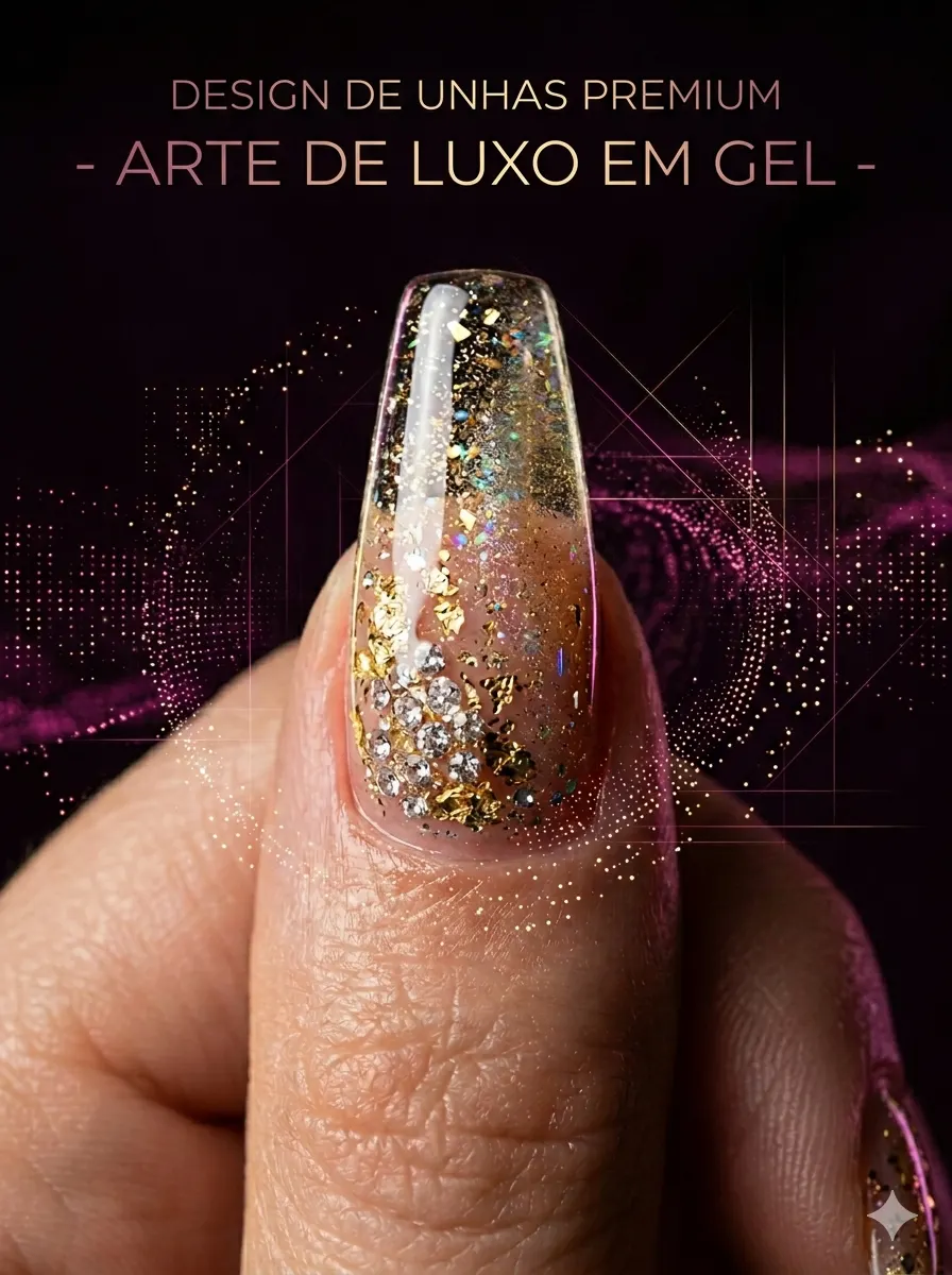 CURSO DESIGN DE UNHAS EM GEL PREMIUM - ARTE DE LUXO EM GEL