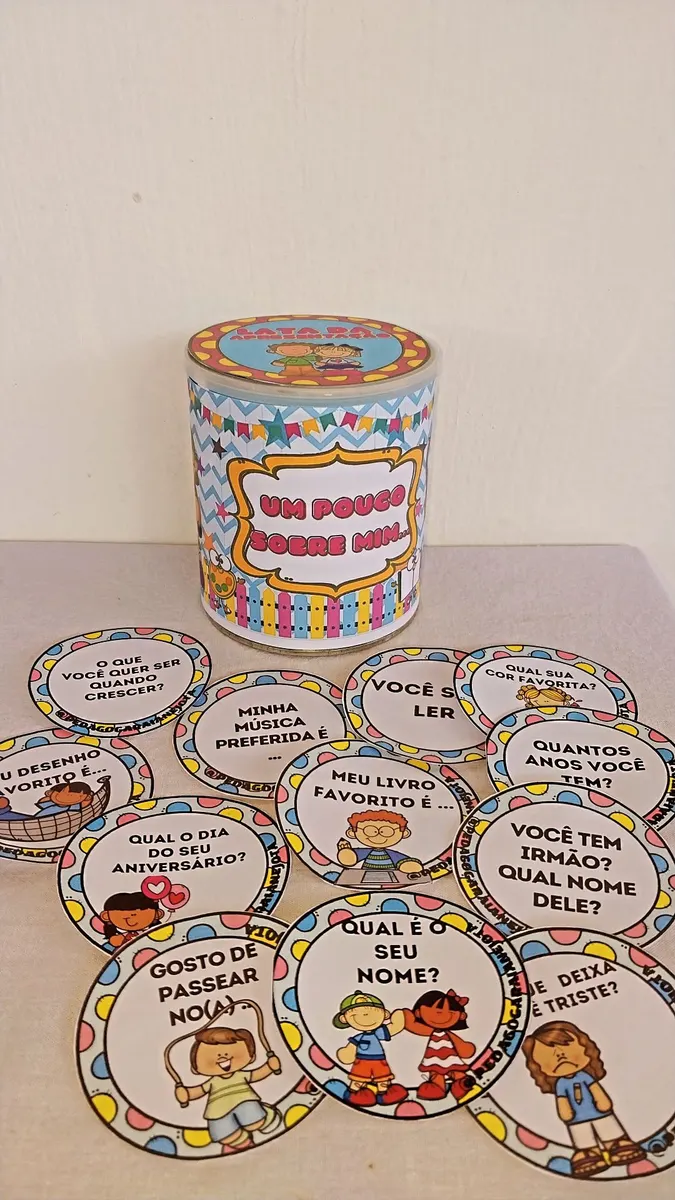 LATA DA APRESENTAÇÃO "UM POUCO SOBRE MIM"