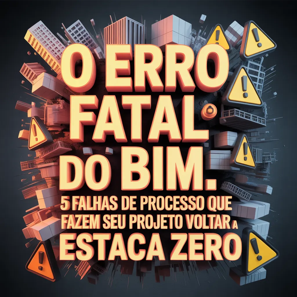 O Erro Fatal do BIM: 5 Falhas de Processo que Fazem Seu Projeto Voltar à Estaca Zero