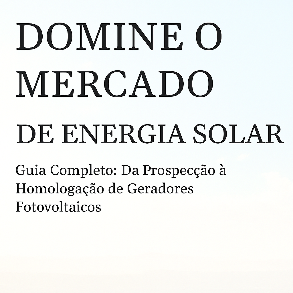 Guia Completo: Da Prospecção à Homologação de Geradores Fotovoltaicos