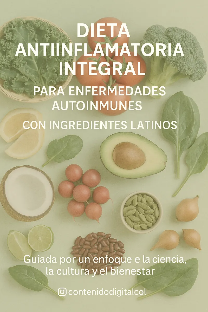 "Dieta Antiinflamatoria Integral para Enfermedades Autoinmunes con Ingredientes Latinos"