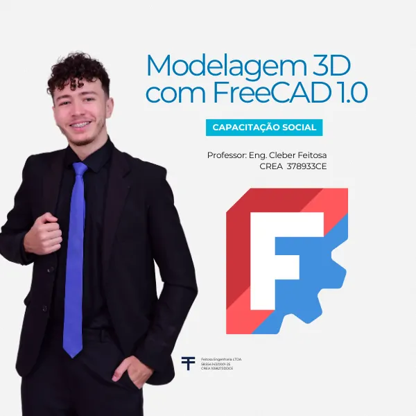 Modelagem 3D com o FreeCAD 1.0