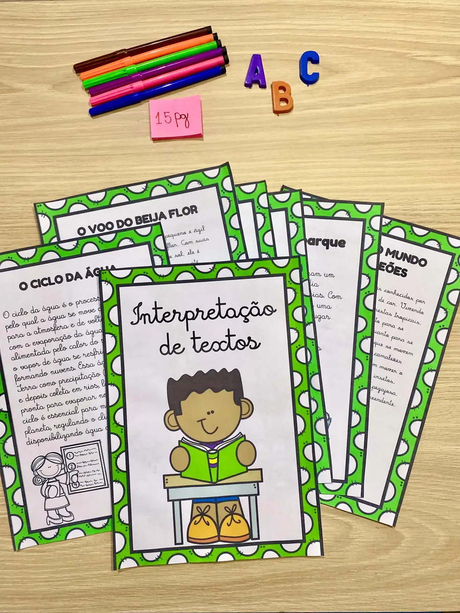 Apostila de interpretação de texto cursiva