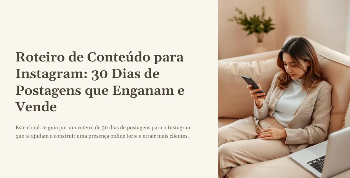 Roteiro De Conteúdo Para Instagram: 30 Dias De Postagem Que Enganam E Vendem