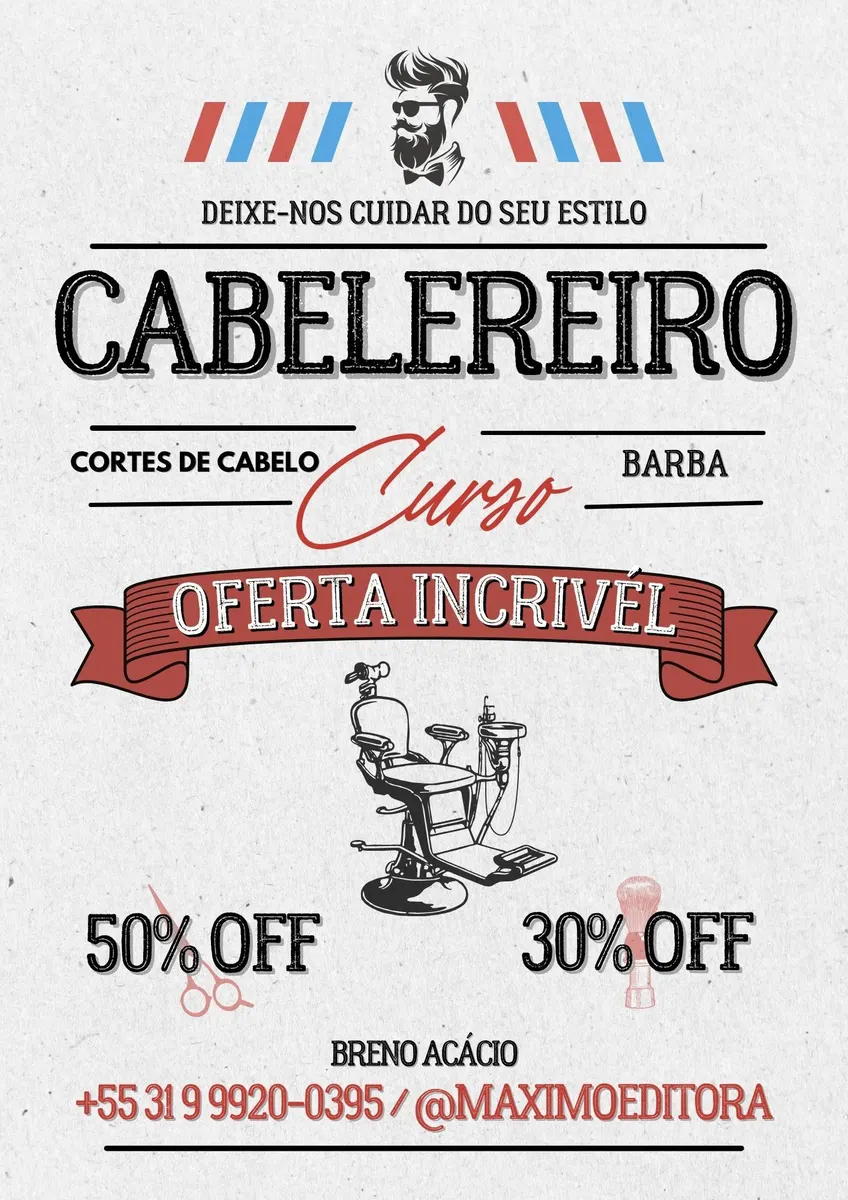 "Arte dos Fios: Curso Profissional de Cabeleireiro para Desenvolver Técnicas de Cortes e Estilos Inovadores"