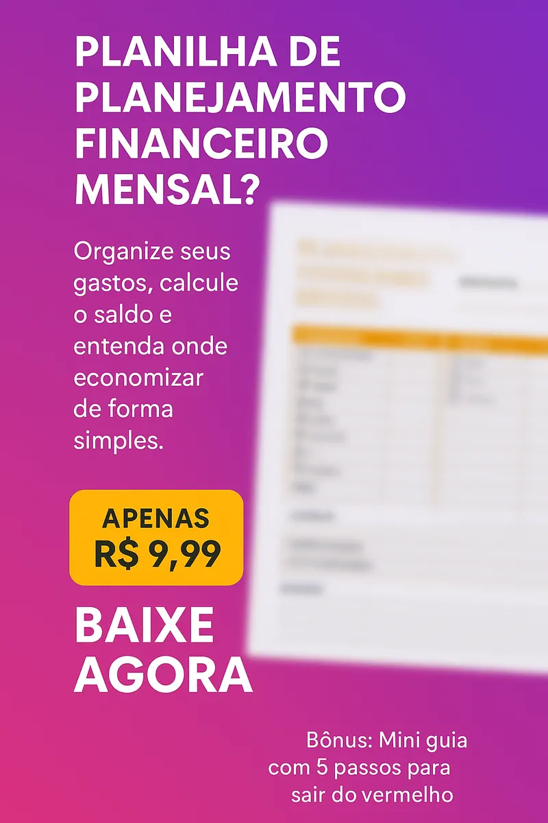Planilha Financeira Simples & Transformadora.