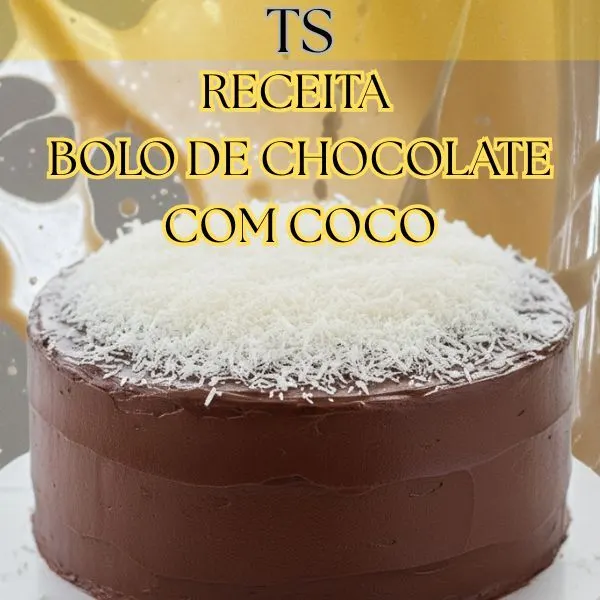 Receita - Bolo de Cenoura com Coco : Cobertura de Chocolate/TS