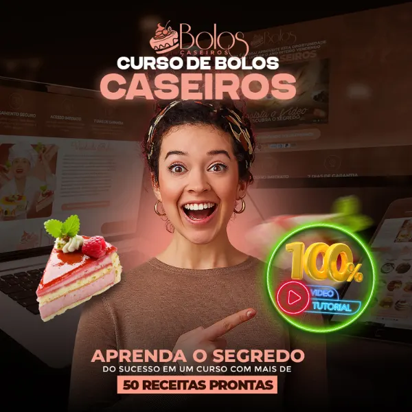 Confeiteira em Casa - Curso Completo de Bolos Caseiros Lucrativos